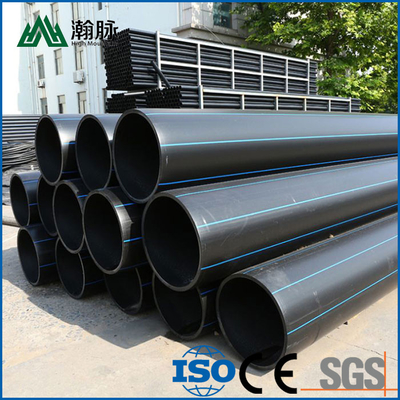 DN16mm-1800mm Hdpe Pipe Pe Pipe Certified To ISO9001 W niebieskim lub czarnym kolorze