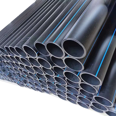 Trwałe rury wodne HDPE w kolorze czarno-niebieskim (2,3-117 mm)
