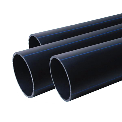 Wyroby wodociągowe HDPE grubość 2,3 mm-117,6 mm Niebieski lub czarny z niebieskim paskiem